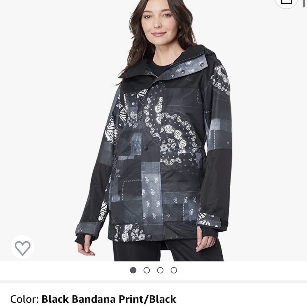 Jamie insulated jacket 2L black bandana